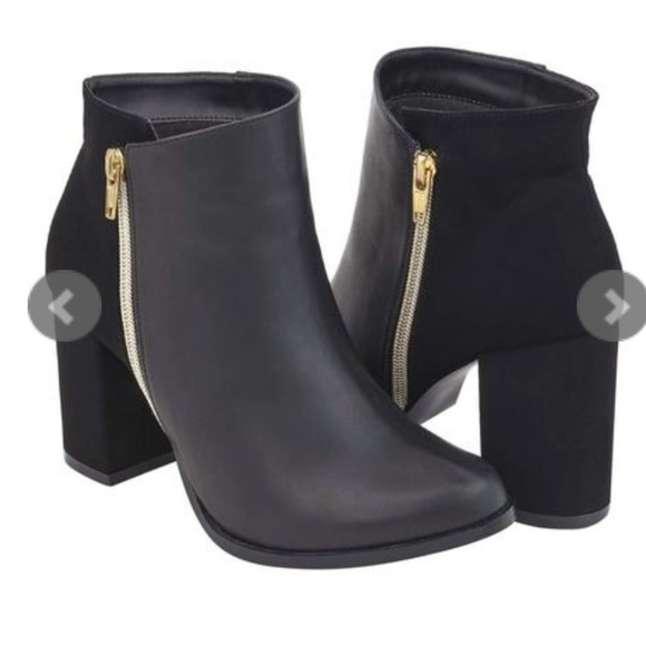 black ankle boots with heel 😍😍😍 - Picture 1 of 5